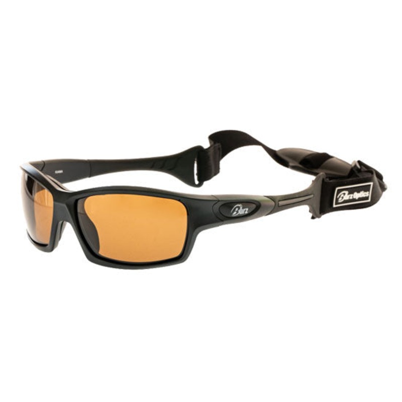 Barz Kiama Strap Black Amber Sunglasses