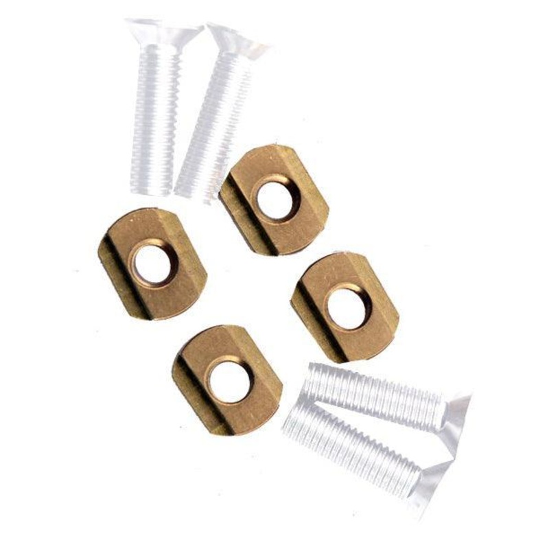 Brass 8mm Torx T-Nut Set