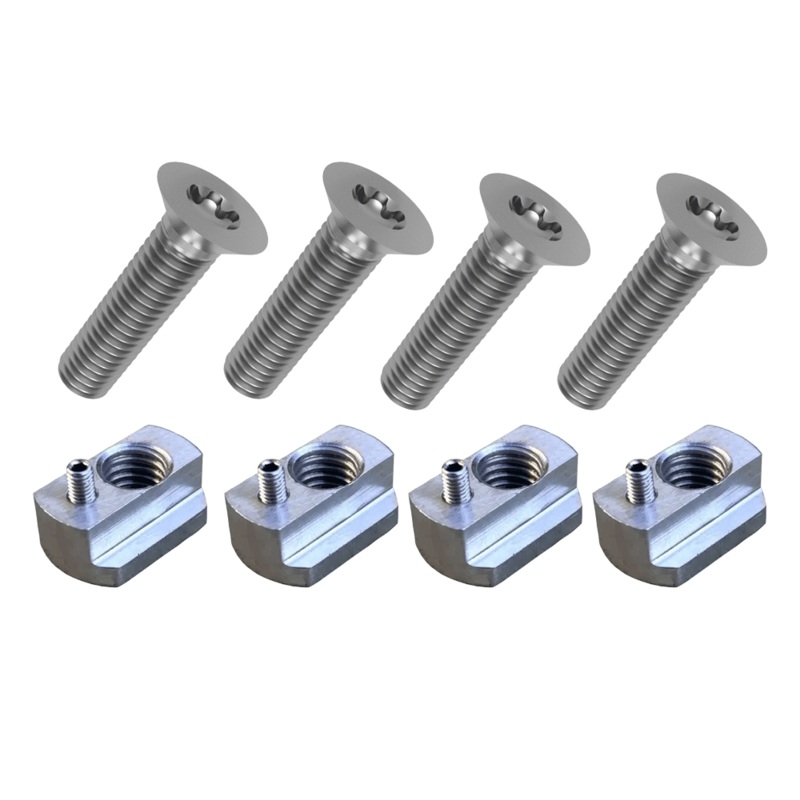 Locking M8 Foil T Nut With 25mm Screw Set