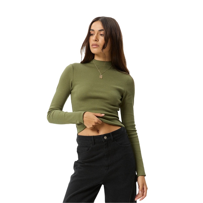 Afends Iconic Long Sleeve Ribbed Top