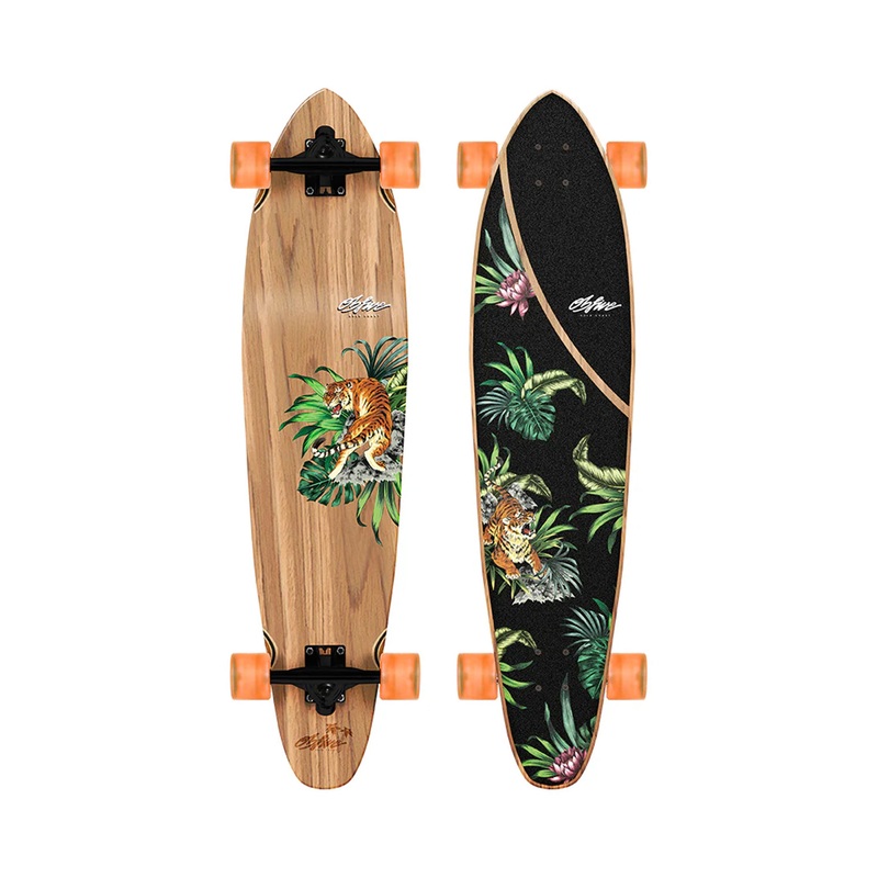OBFive Psyched Tiger Longboard