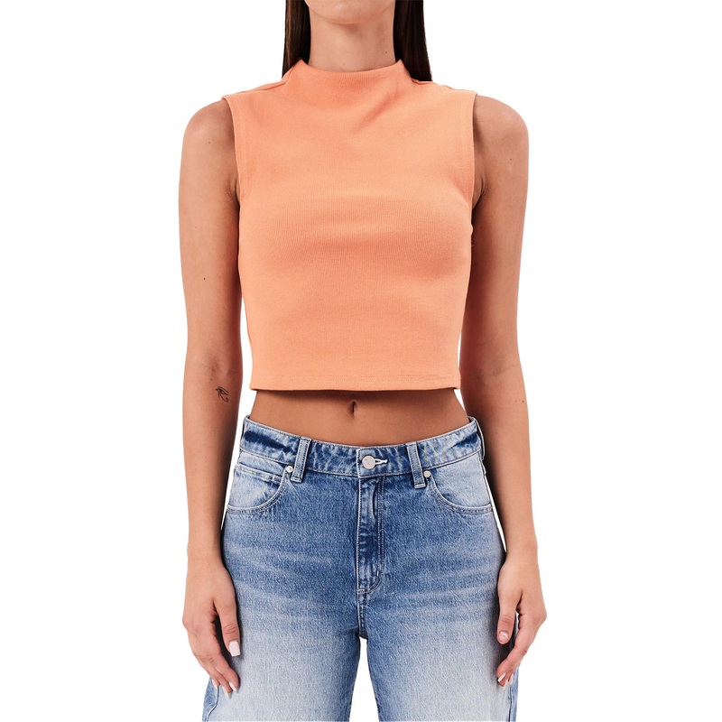 Abrand Womens Heather Icon Mock Neck