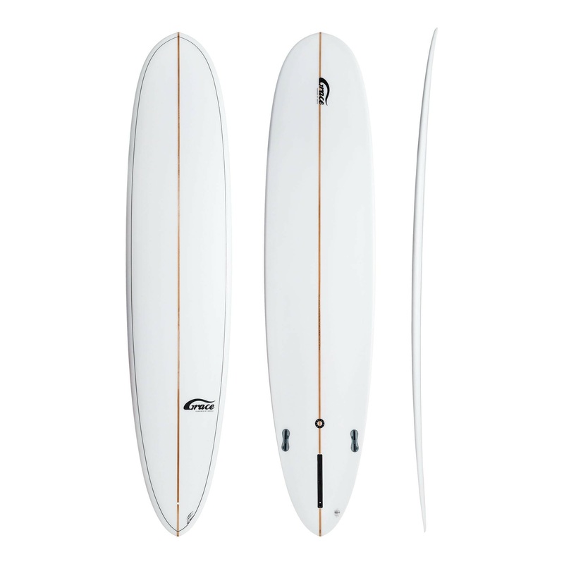 All Rounder 8'0" x 22 1/4" X  2 7/8" - 58.07L, Round Pin, 1x  Single + 2 Boxes Futures Fin Box, PU - ID:895719