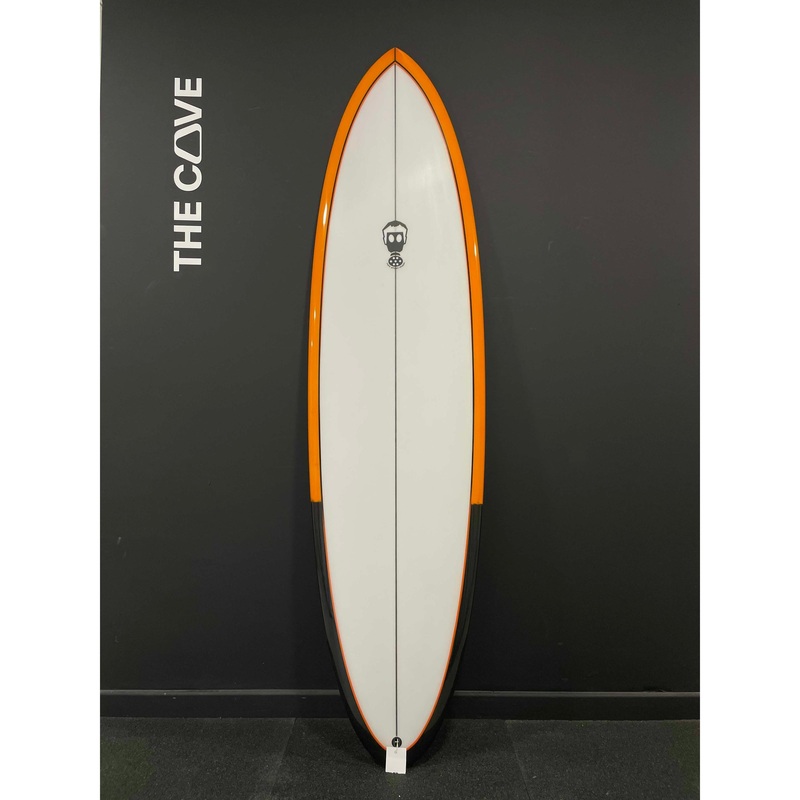 One Bad Egg (Standard) 6'6" x 20" X  2 5/8" - 37.71L, 3x  Single + 2 Boxes Futures Fin Boxes, PU [New] - ID:895790