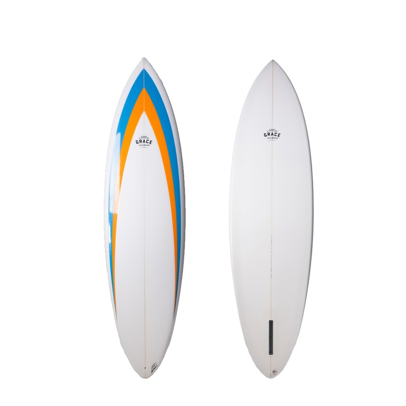 Single Fin 7'0" x 21 1/4" X  3 " - 47.35L, Pin, 1x  FCS Longboard Fin Box, PU - ID:901984