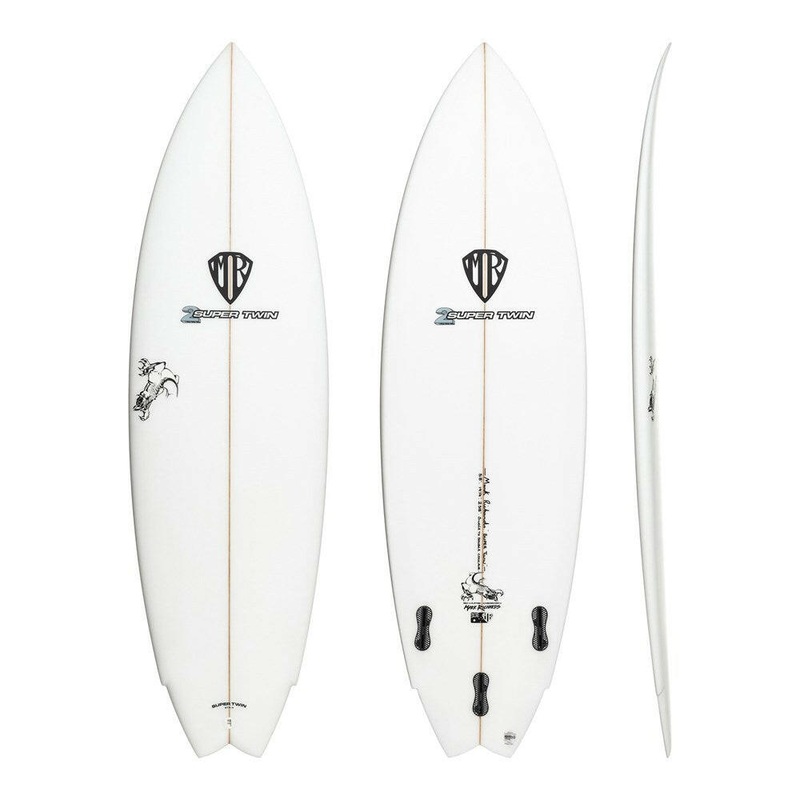 Super Twin 6'2" x 20 1/2" X  2 5/8", 2x  FCS 2 Fin Boxes, PU - ID:936199