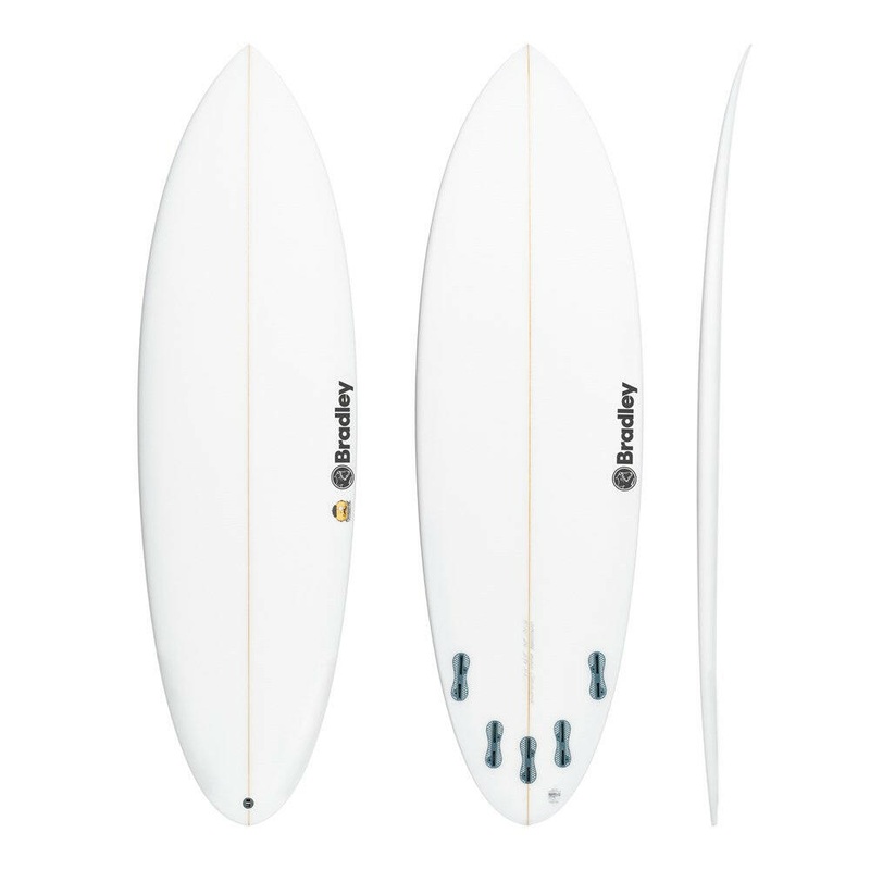 Chocolatine (narrow) 6'1" x 19 3/4" X  2 1/2" - 32.10L, Round Pin, 3x  FCS 2 Fin Boxes, PU - ID:950324
