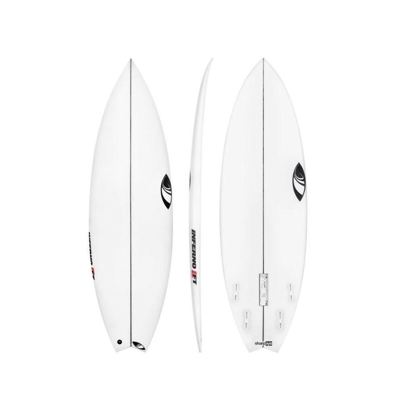 INFERNO FT 6'1" x 20" X  2 5/8" - 32.22L, Swallow, 4x  Futures Fin Boxes, PU - ID:982014