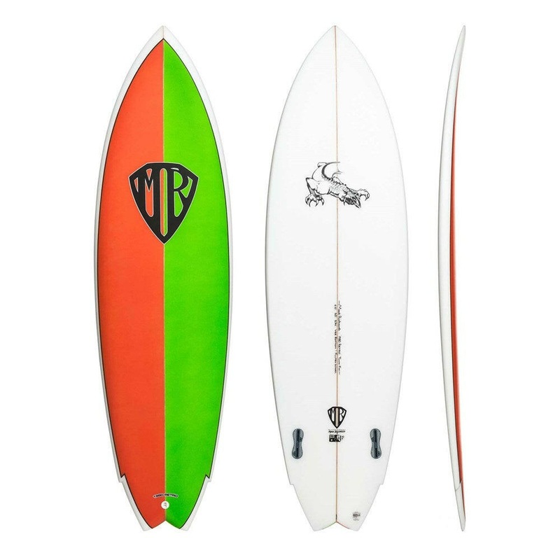 Retro Twin 6'0" x 20" X  2 3/4" - 35.40L, Wing Swallow, 2x  FCS 2 Fin Boxes, PU - ID:930683