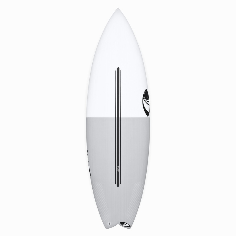 TWIN TURBO (E3 LITE) 5'4" x 19.0 X 2.38 - 26.00L, Swallow, 3x  FCS 2 Fin Boxes, Epoxy E3 - ID:931817