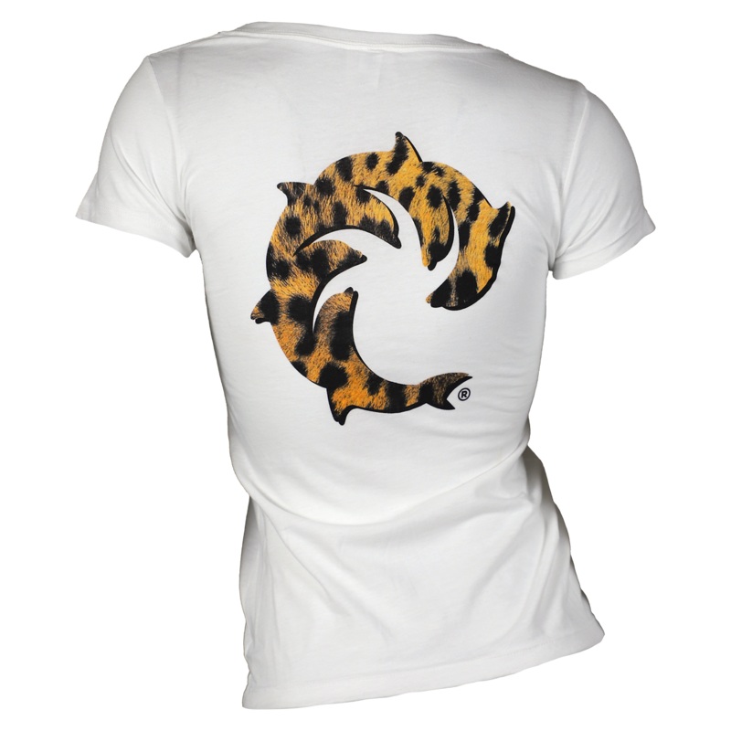 Cheetah Baby Ladies S/S V-Neck T-Shirt