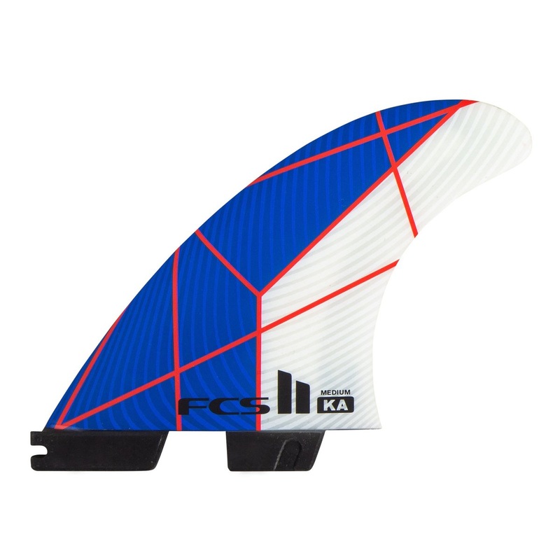 FCS II THRUSTER - KA PC Medium Blue/White Tri Fins