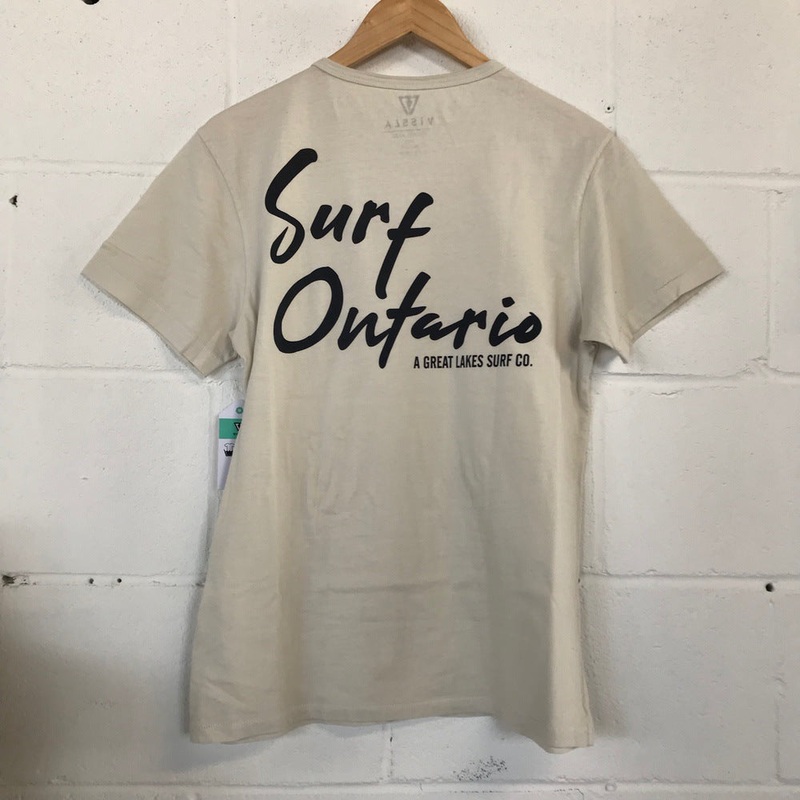 Vissla Surf Ontario GL Surf Co (Script) Tees - Cream