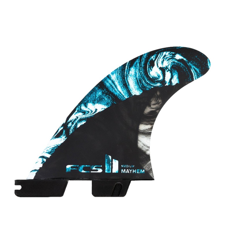 FCS II THRUSTER - MATT BIOLOS MB PC Carbon Blue Tri Fins - Medium