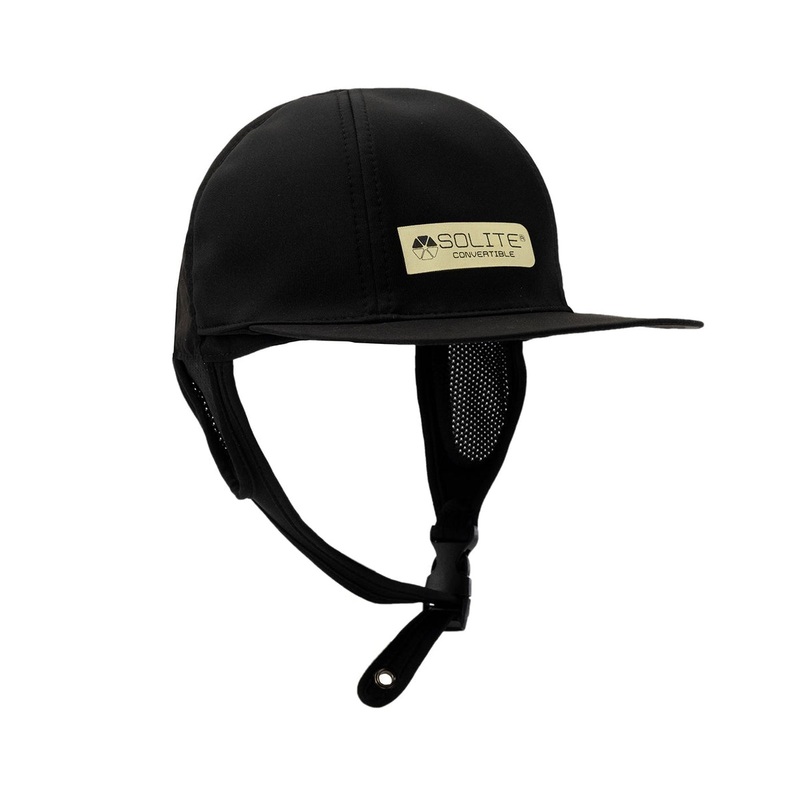 Caps/Hats - SOLITE Convertible Watersports Hat - Black
