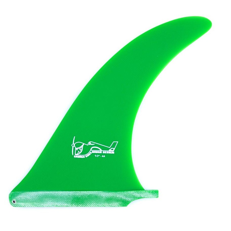 Greenough 4A Longboard Fin 8" -  Irie Green