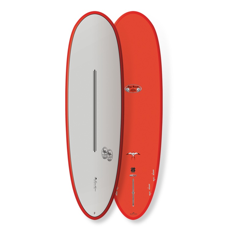 Takayama Scorpion 2 - 6'4  Tuflite PC - Red Grey -FCSII