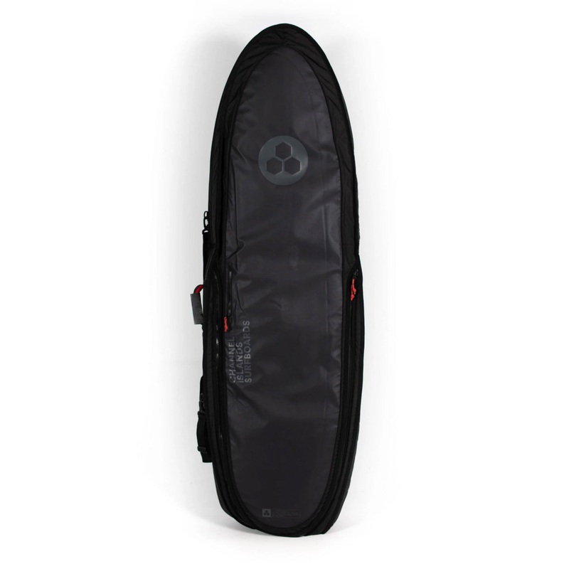 Channel Islands Board Cover - SINGLE/DOUBLE TRAVELER HYBRID BAG BLACK