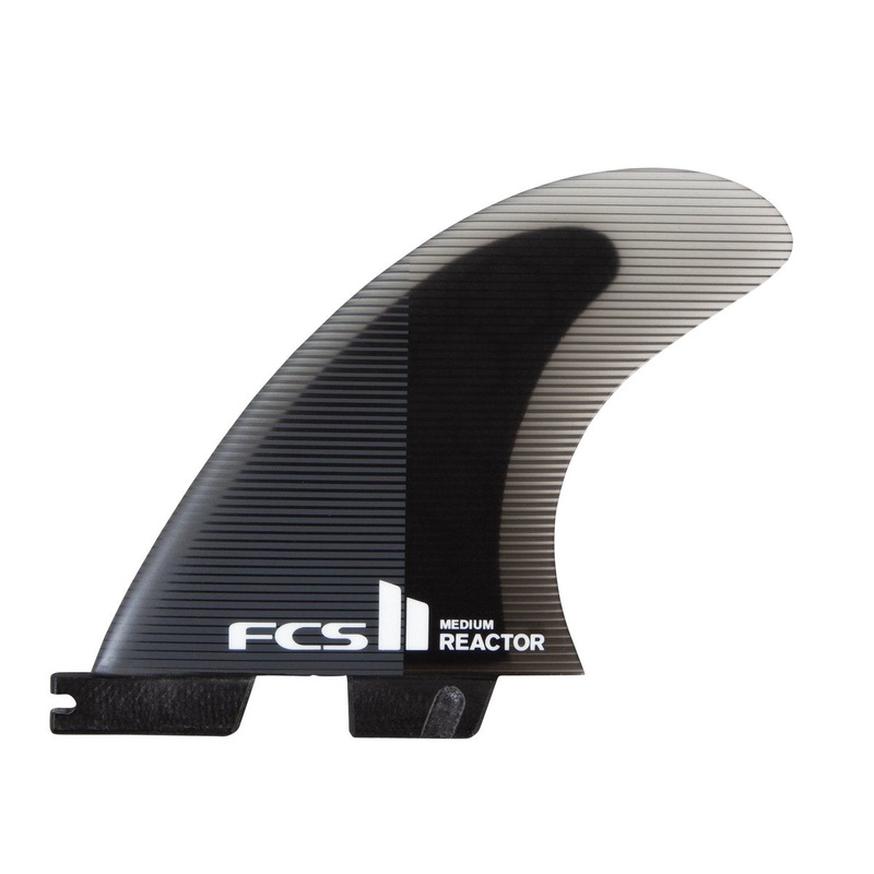FCS II THRUSTER - Reactor PC Large Charcoal/Black Tri Fins