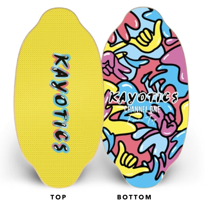 Kayotics Skimboards - Channel One Foam Tops - Hang Loose