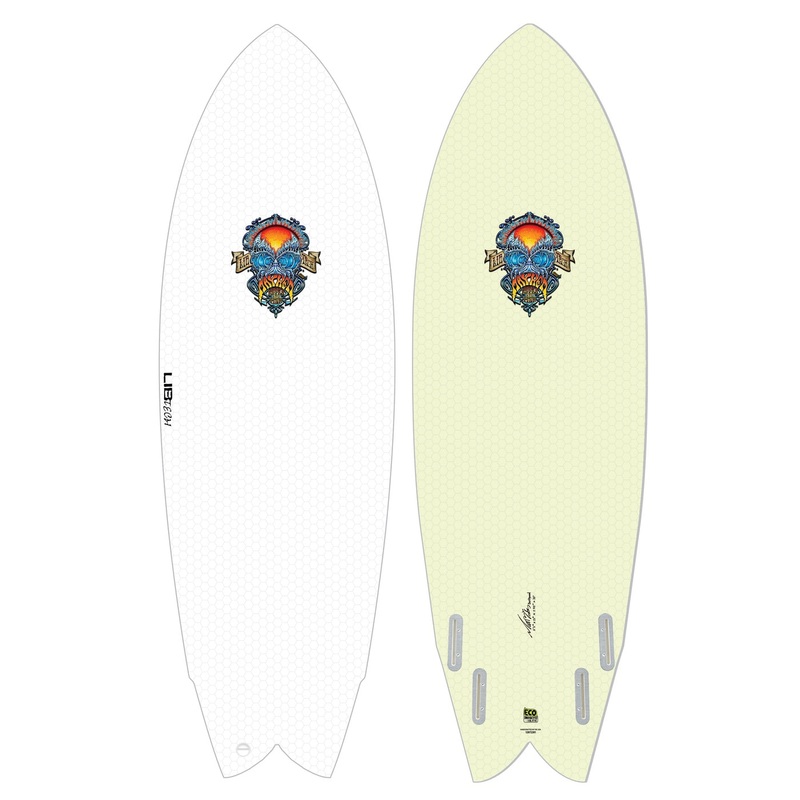 Libtech - Lost RNF Retro Fish 5'5 (Compatible with FCSII fin system)