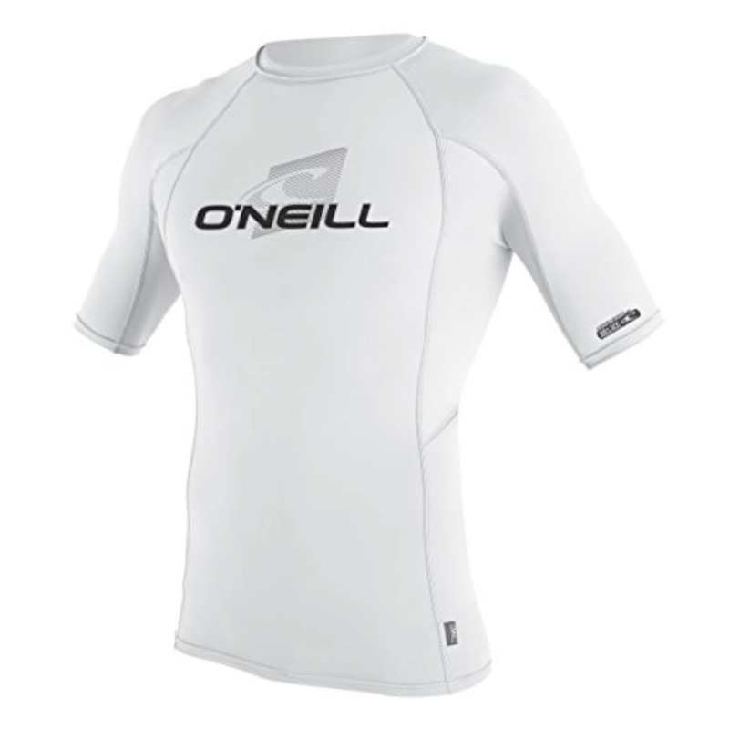 Mens Rashies O'Neill SKINS S/S CREW Wht/Wht/Wht