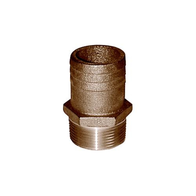 Bronze 1" Pipe to Hose Adapter